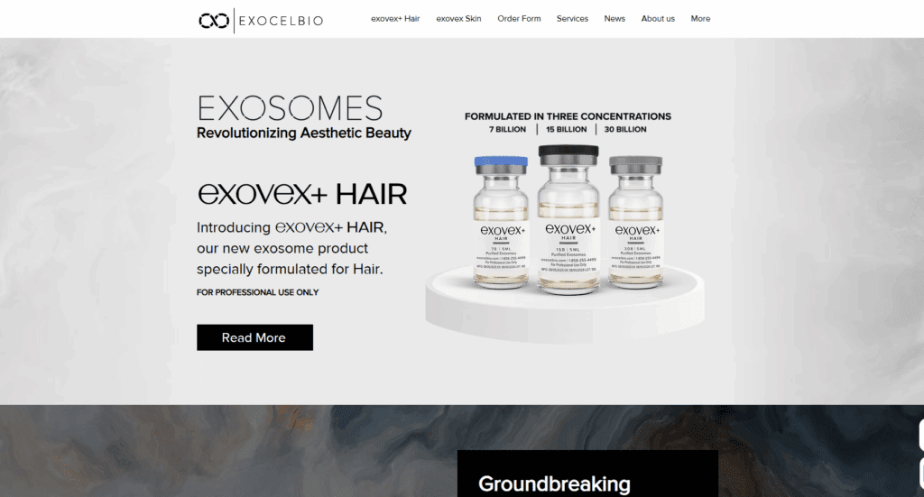 Exocel Bio is a U.S.-based biotechnology company specializing in exosome-based skincare and hair rejuvenation, using cGMP-compliant, clinically tested MSC-derived exosomes to create professional-grade, non-invasive regenerative formulations.